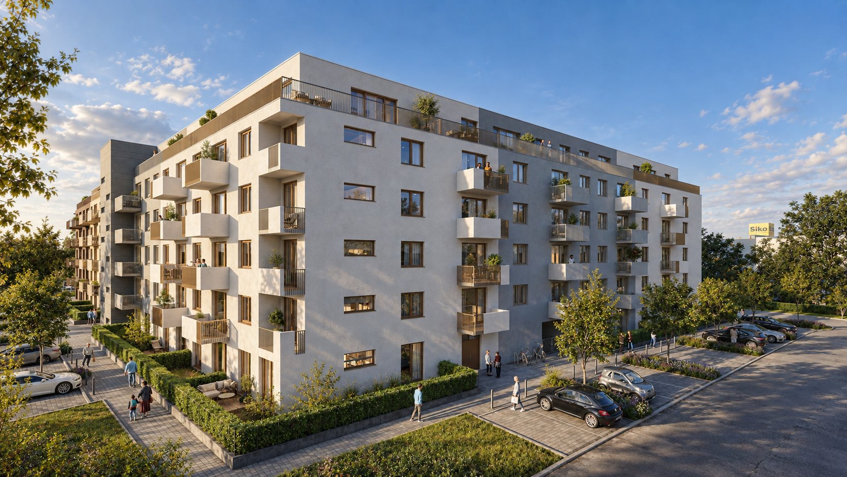Rental housing Brno – street façade