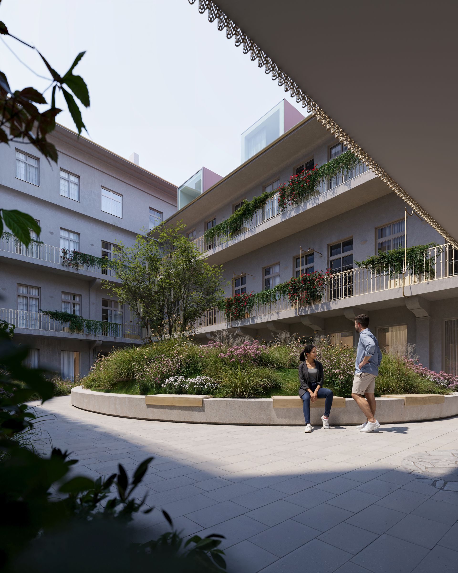 Křižíkova – courtyard