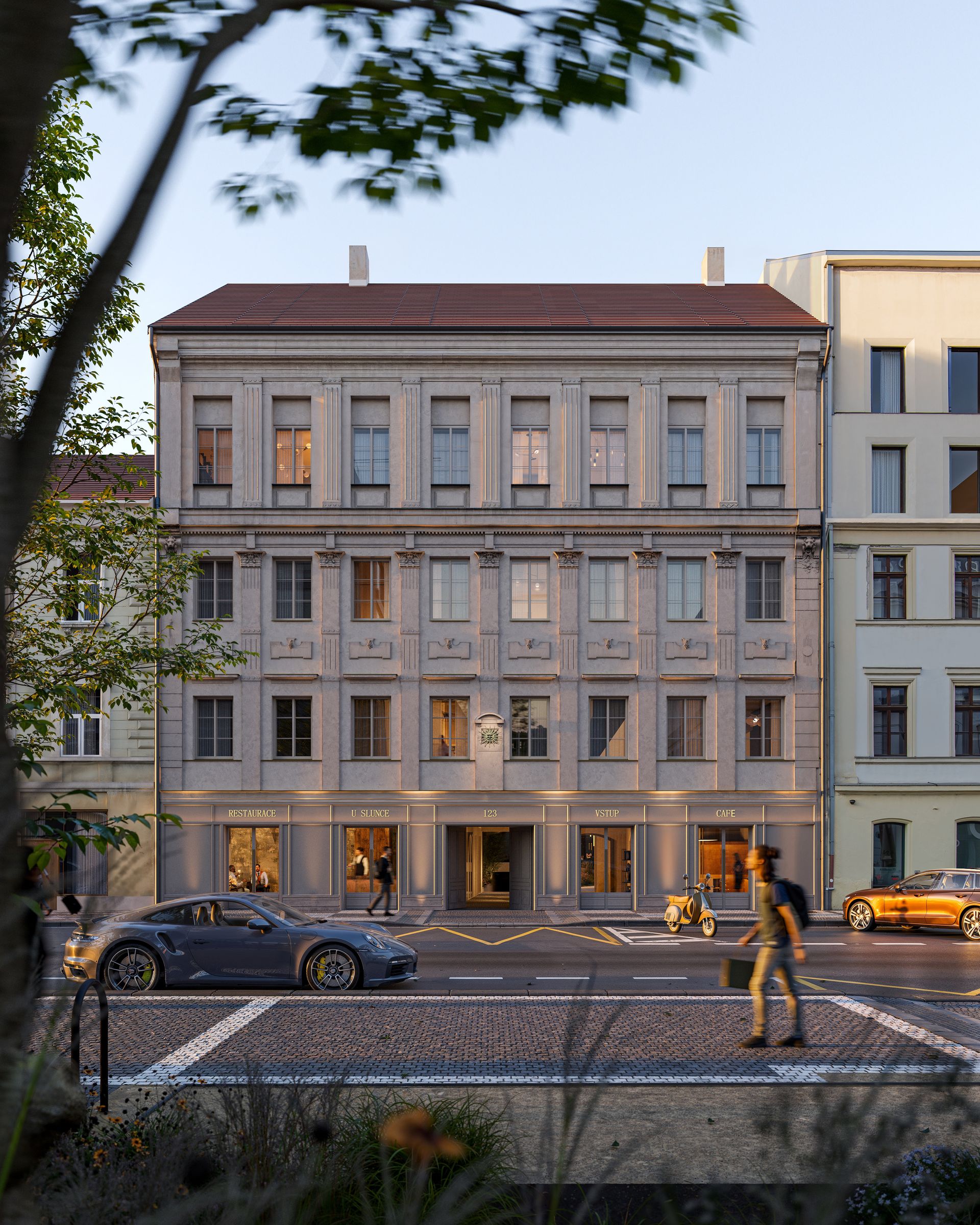 Křižíkova – street façade