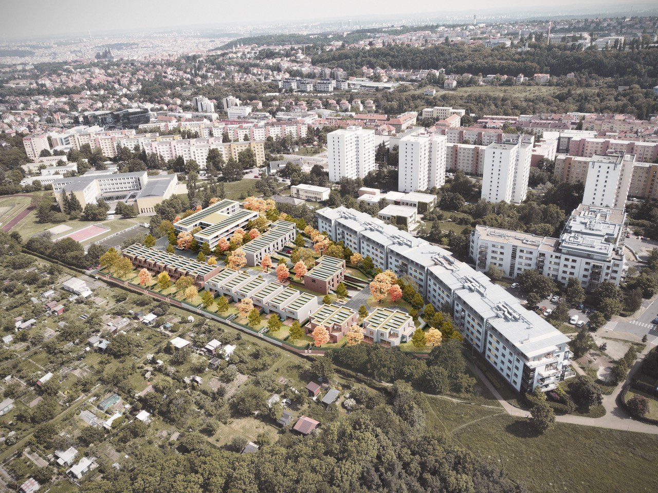 Senior Living Červený vrch – obytný soubor v kontextu Prahy 6