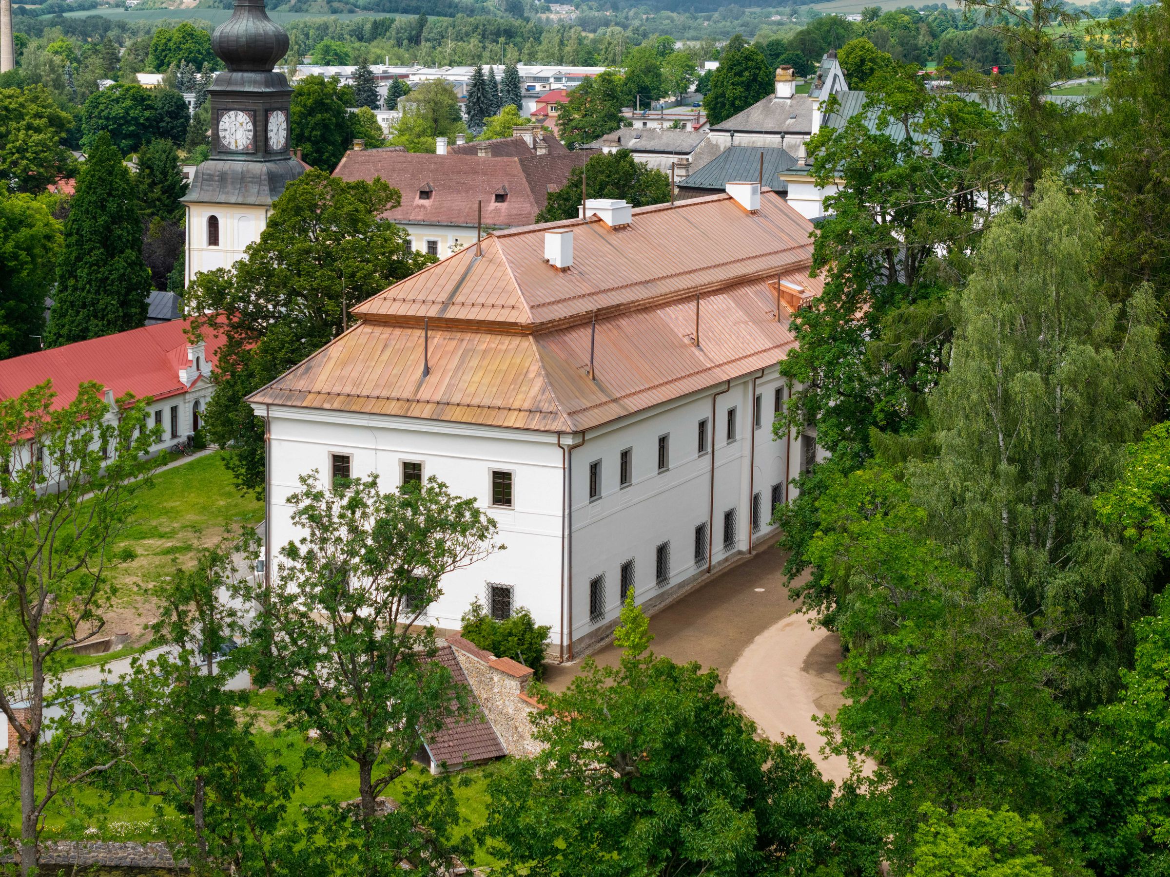 KKC Žďár nad Sázavou – letecký pohled