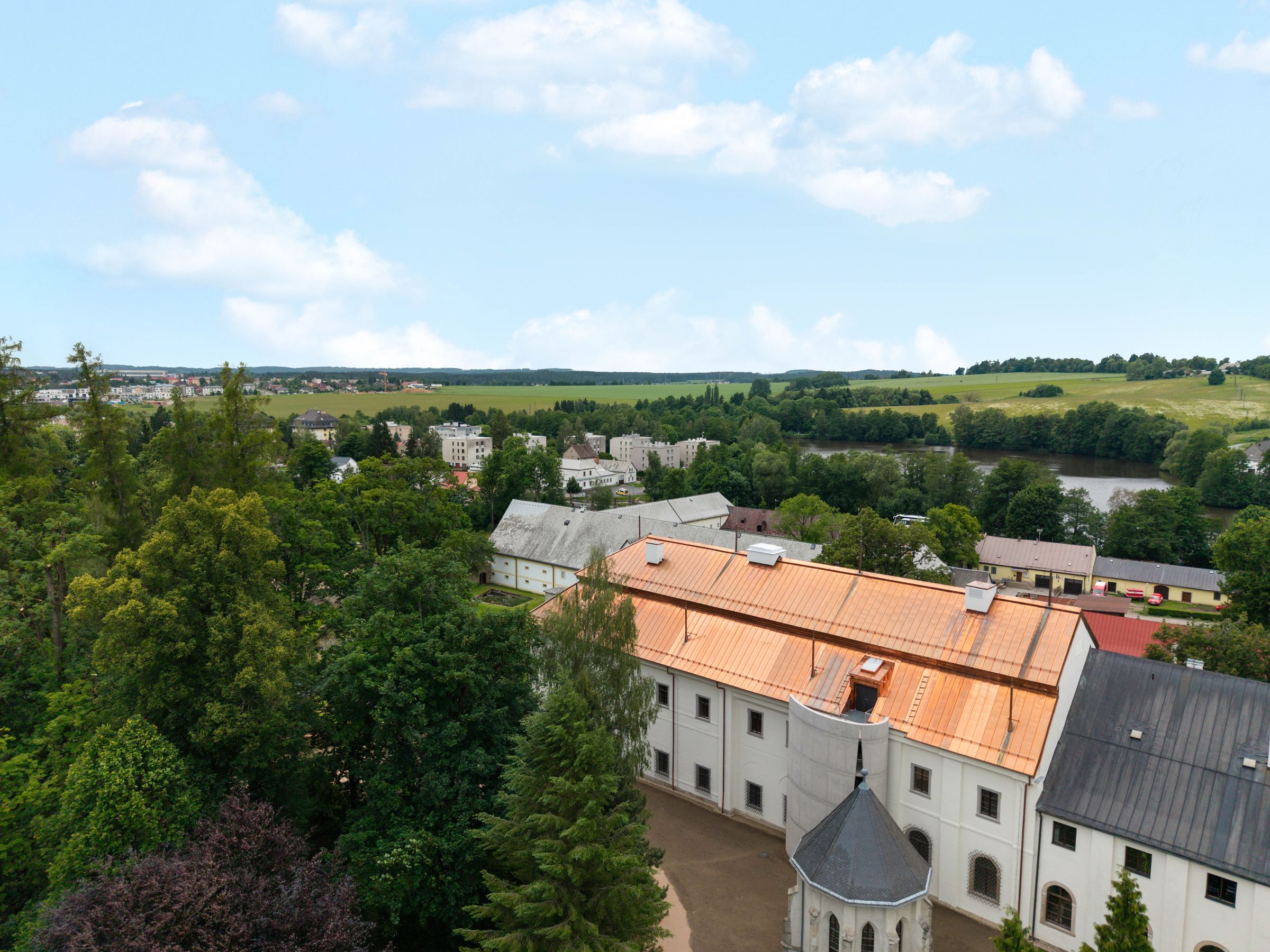 KKC Žďár nad Sázavou – letecký pohled